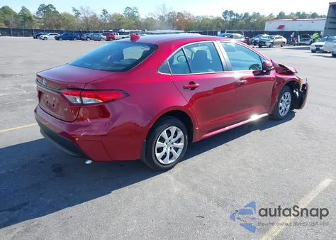 2026 Toyota Corolla Le z USA, uszkodzony, nr VIN 5YFB4MDE1TP382849